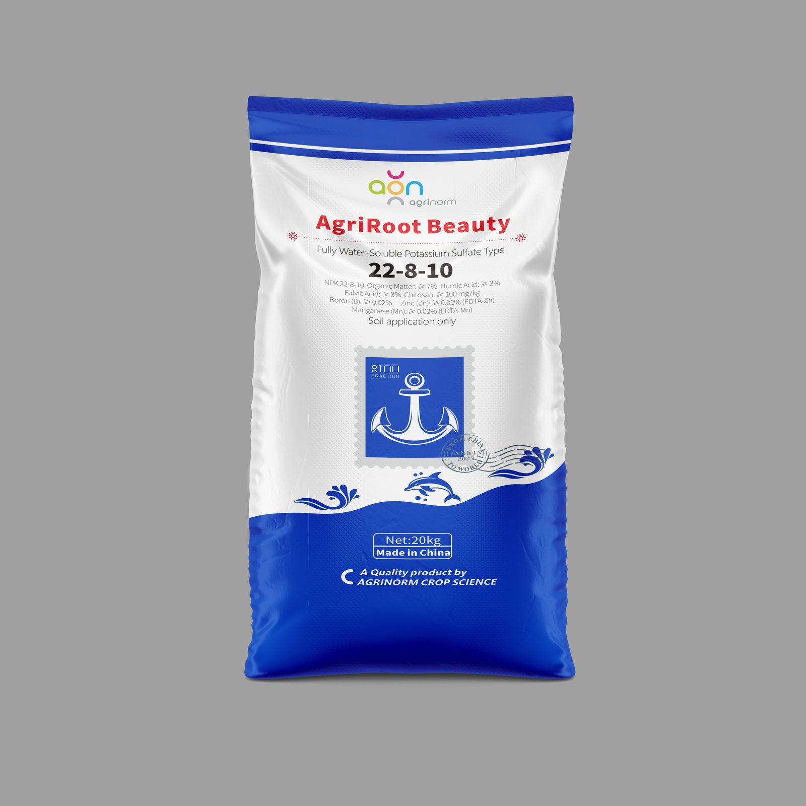 AgriRoot Beauty 22-8-10 original packaging image