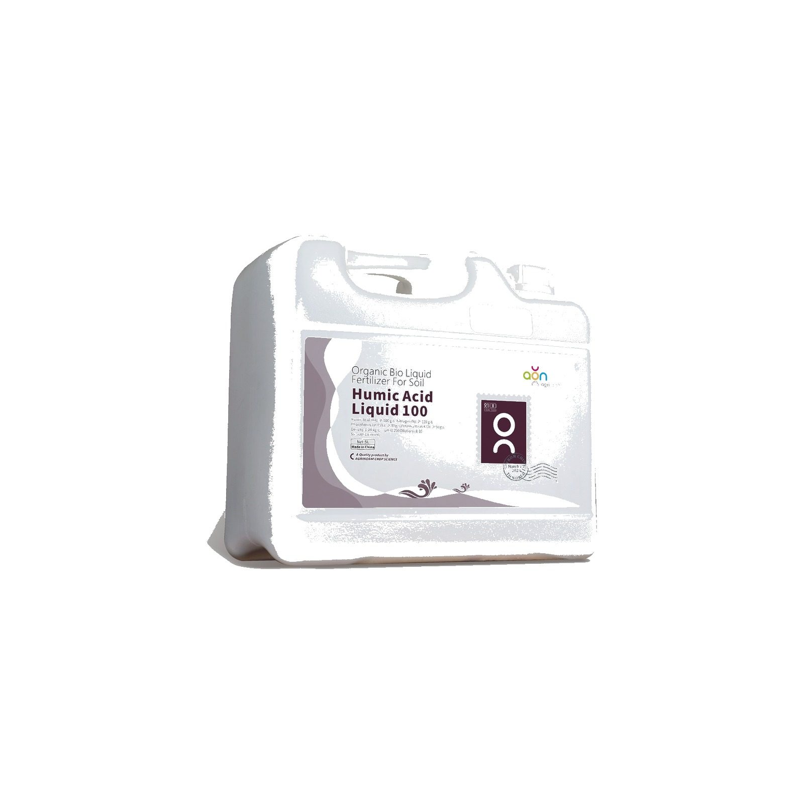 Humic Acid Liquid 100 label and packaging details