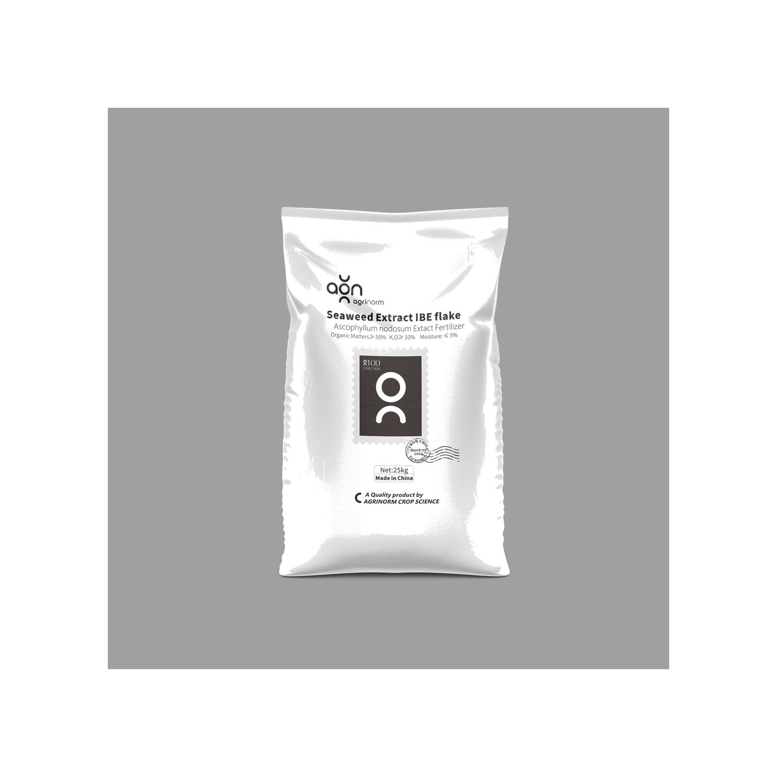 Seaweed Extract IBE Flake label and packaging details