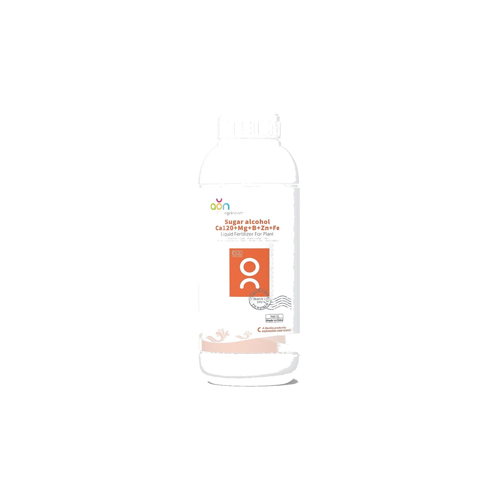 Sugar Alcohol Ca120+Mg+B+Zn+Fe label and packaging details