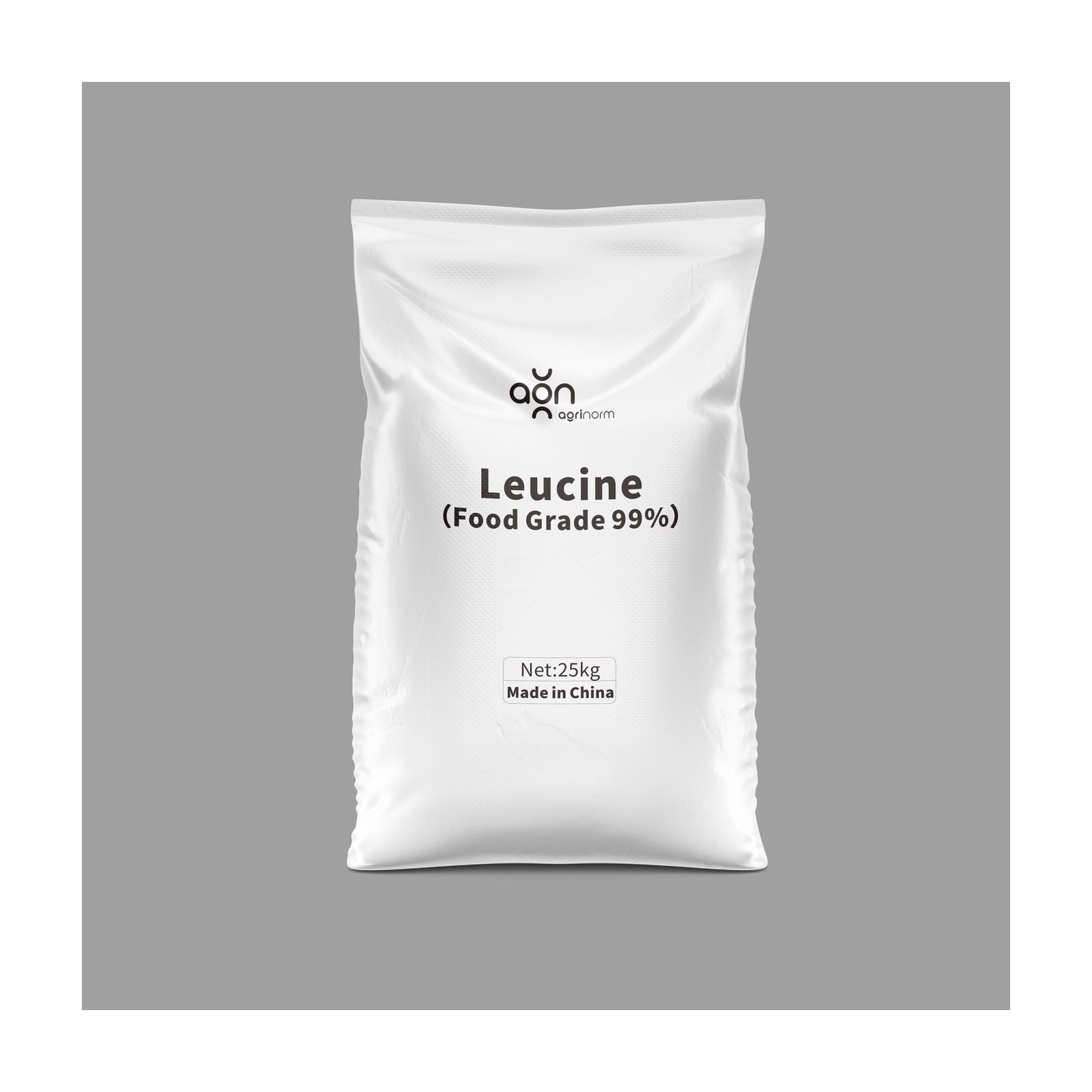 Leucine 99% label and packaging details