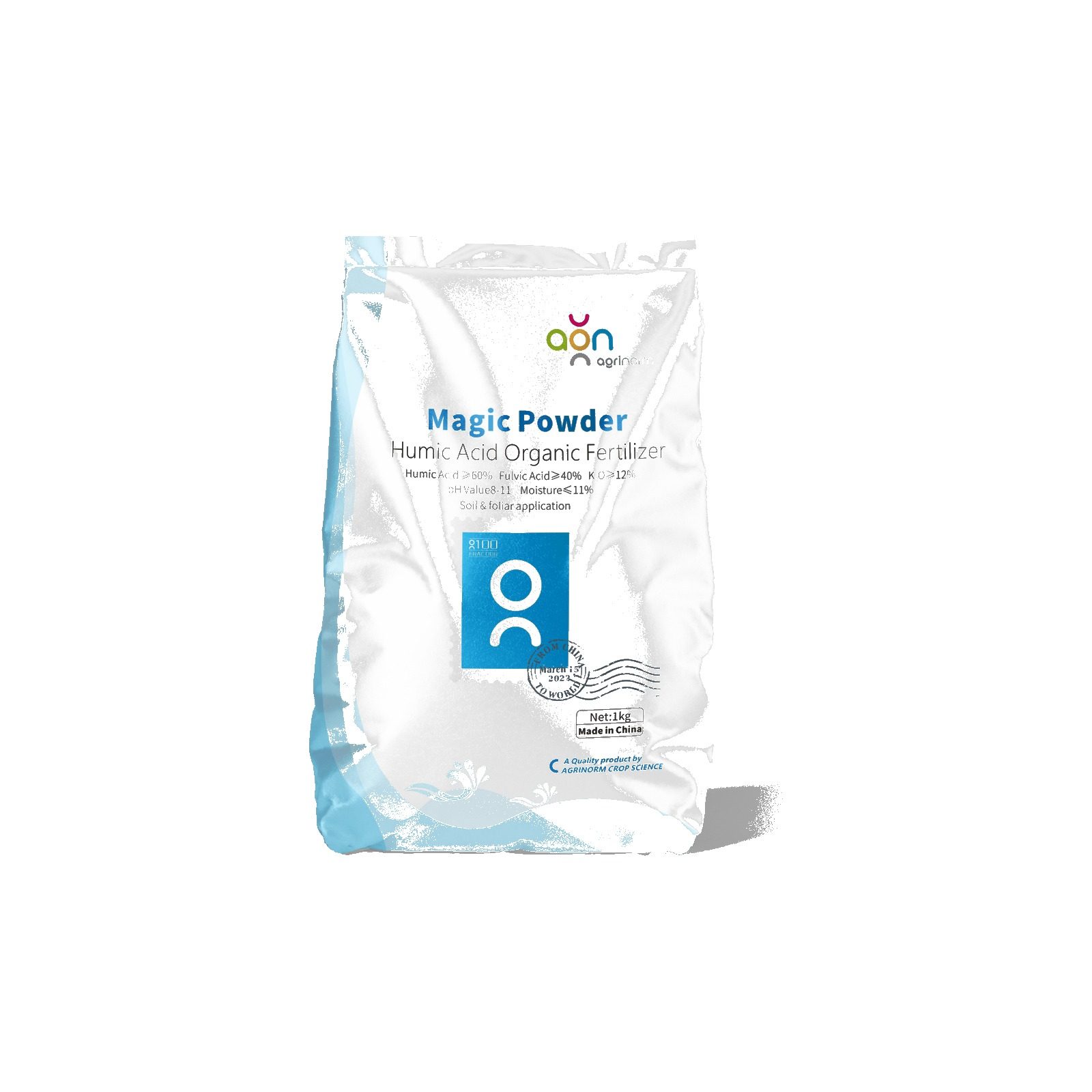 Magic Powder label and packaging details