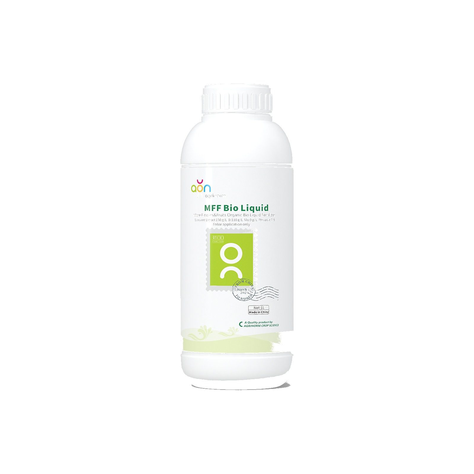 MFF Bio Liquid label and packaging details