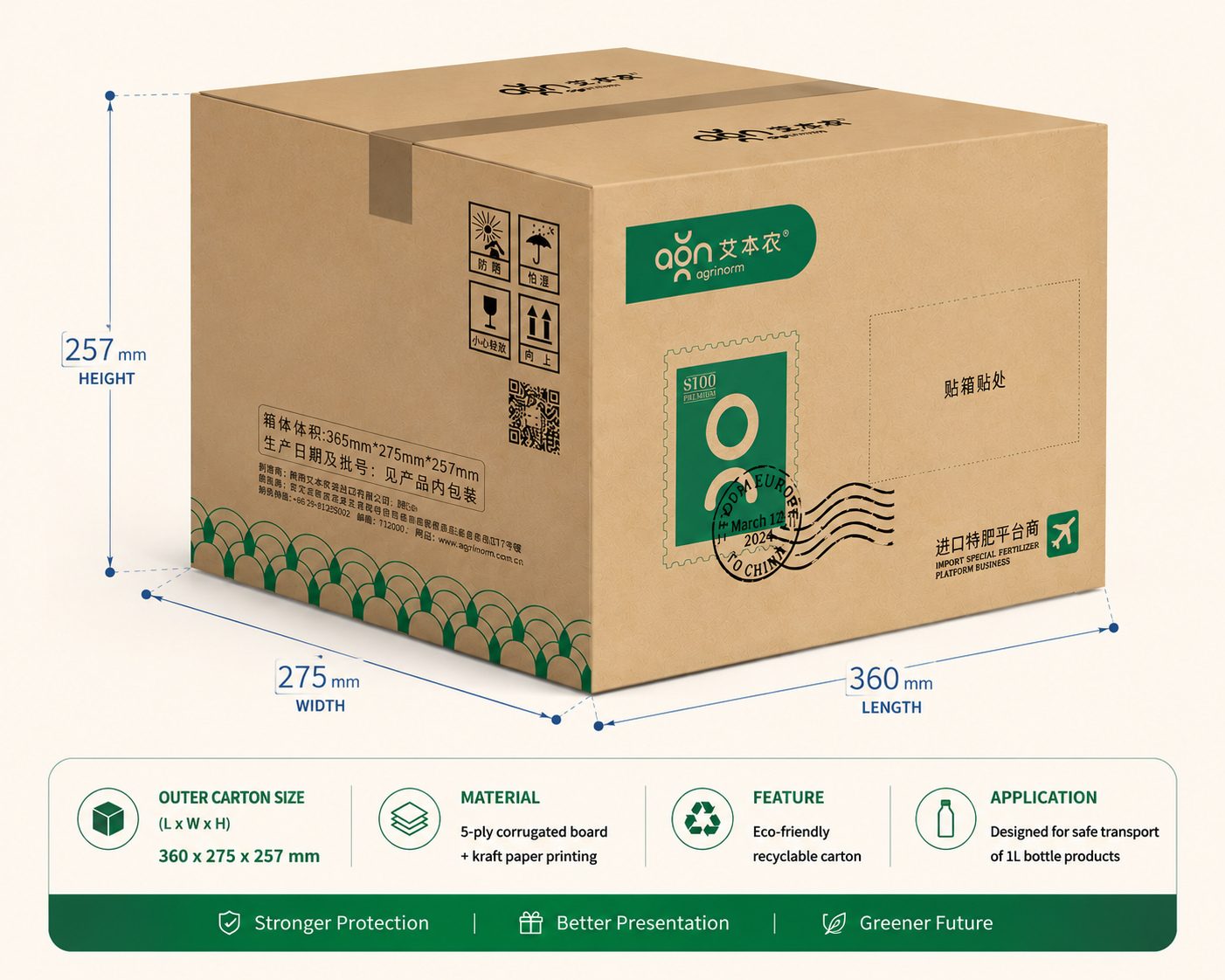 SiMo Yellow Bio Liquid 1L carton dimensions