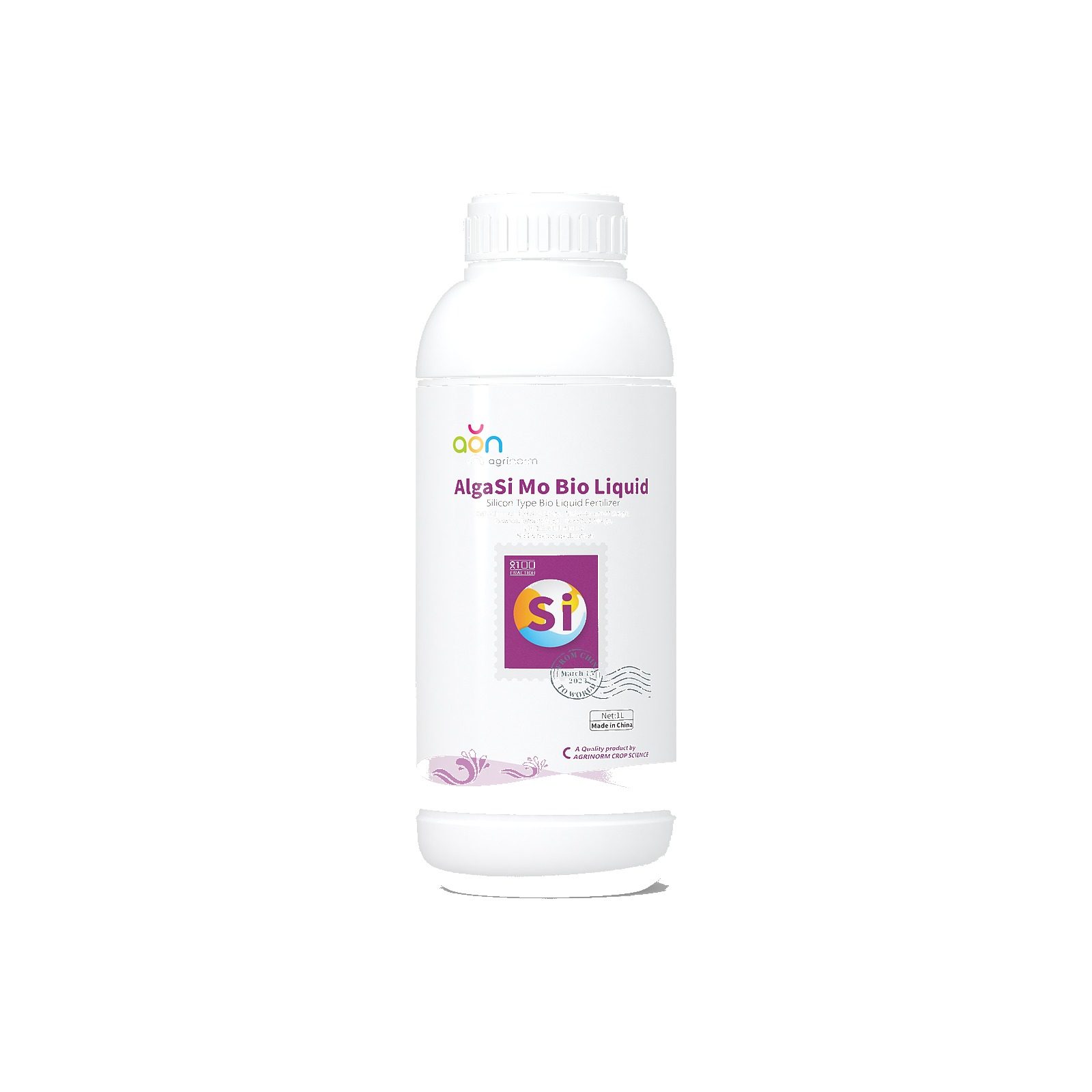 AlgaSi Mo Bio Liquid label and packaging details