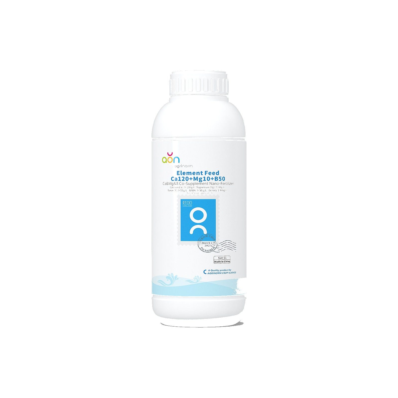 Element Feed Ca120+Mg10+B50 label and packaging details